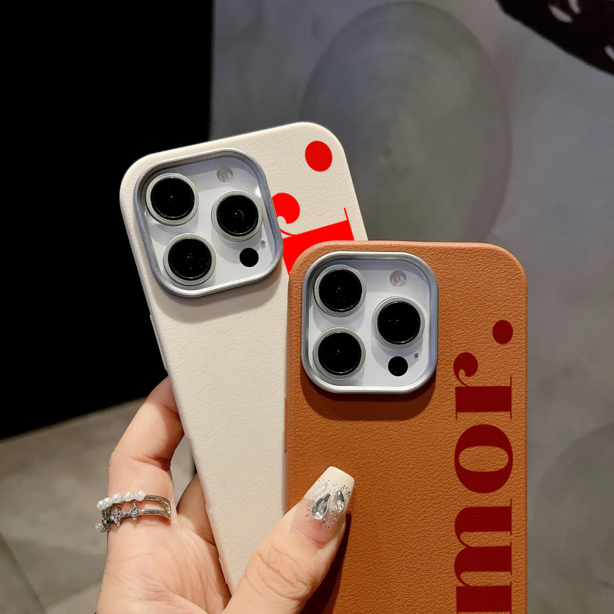 The Red Artistic Letter Lichee - Phone Cases Red ulasan dan harga
