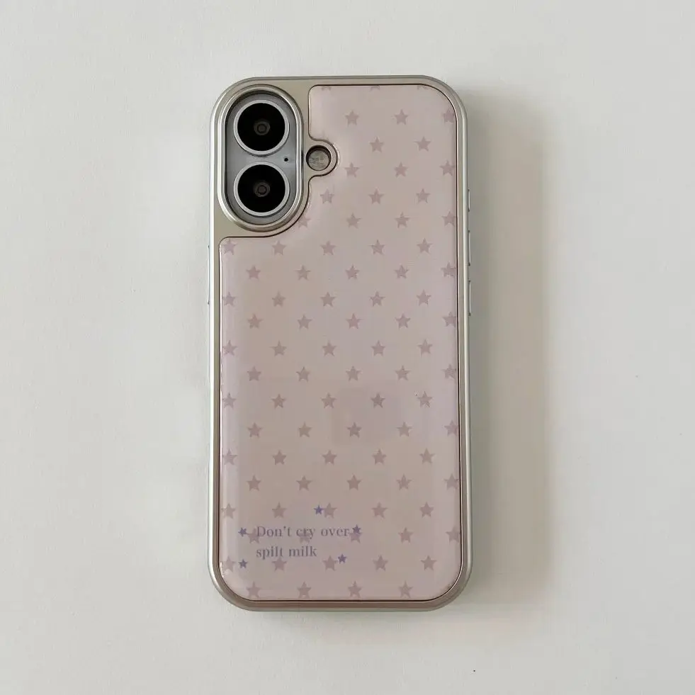 Korean Ins Girl Heart Pink Sta - Phone Cases For Girls ulasan dan harga