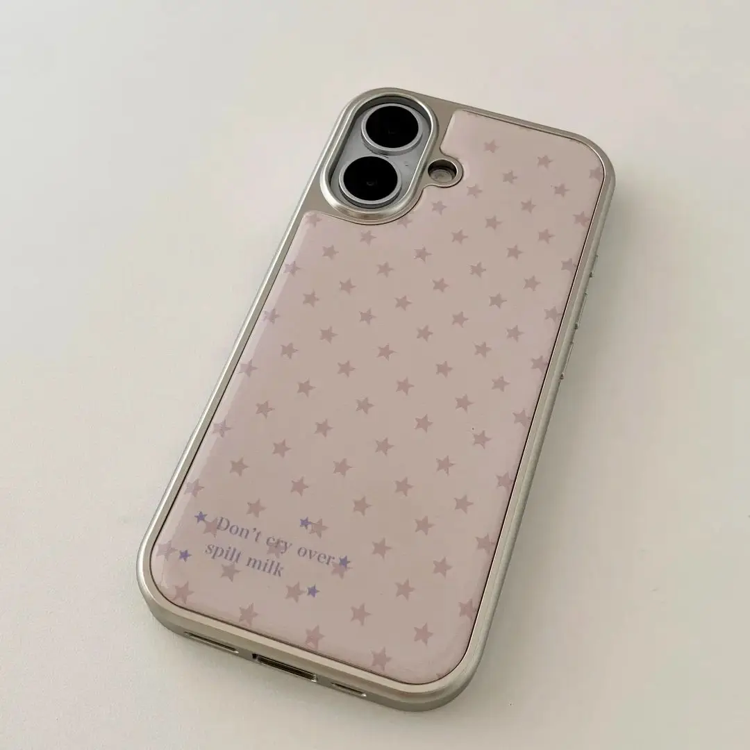 Korean Ins Girl Heart Pink Sta - Phone Cases For Girls ulasan dan harga