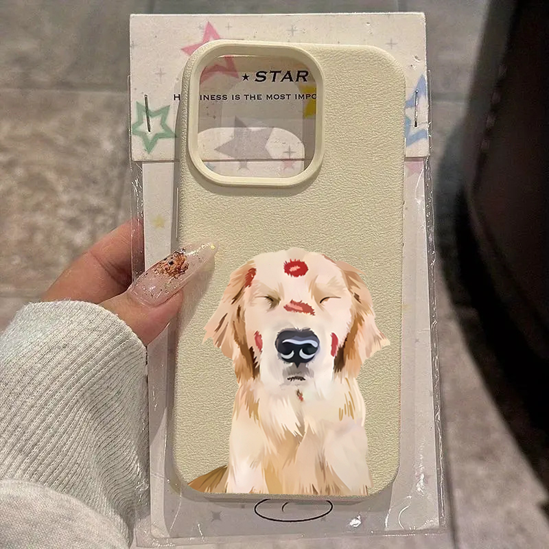 Cute Golden Retriever Red Lip  - Phone Cases Red ulasan dan harga