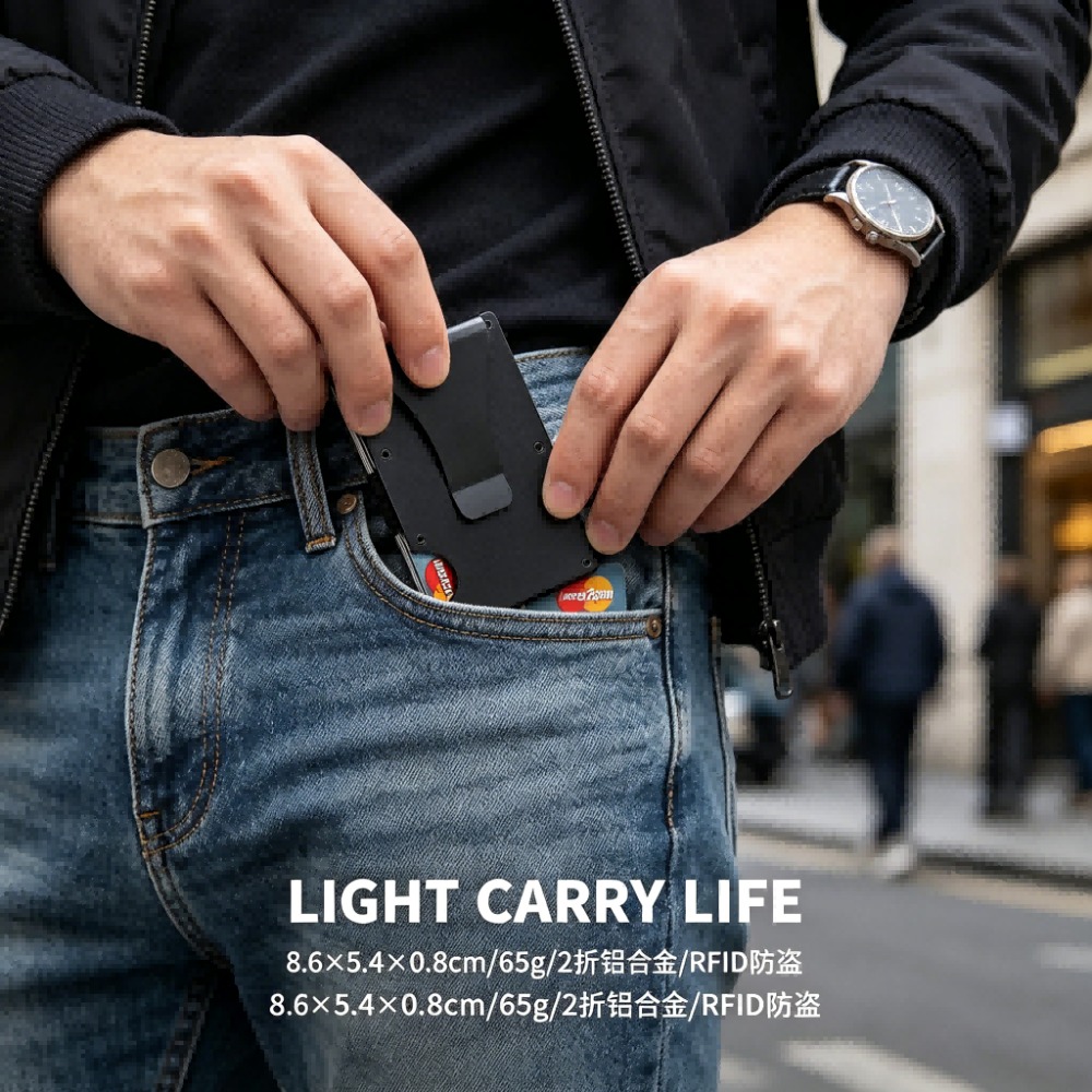Aluminum Alloy Rfid Blocking C - Card Holder Slim Case ulasan dan harga
