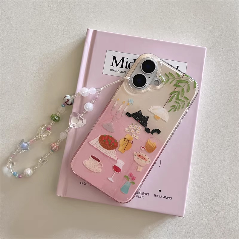 Ins Girl Cute Dining Table Lit - Phone Cases For Girls ulasan dan harga