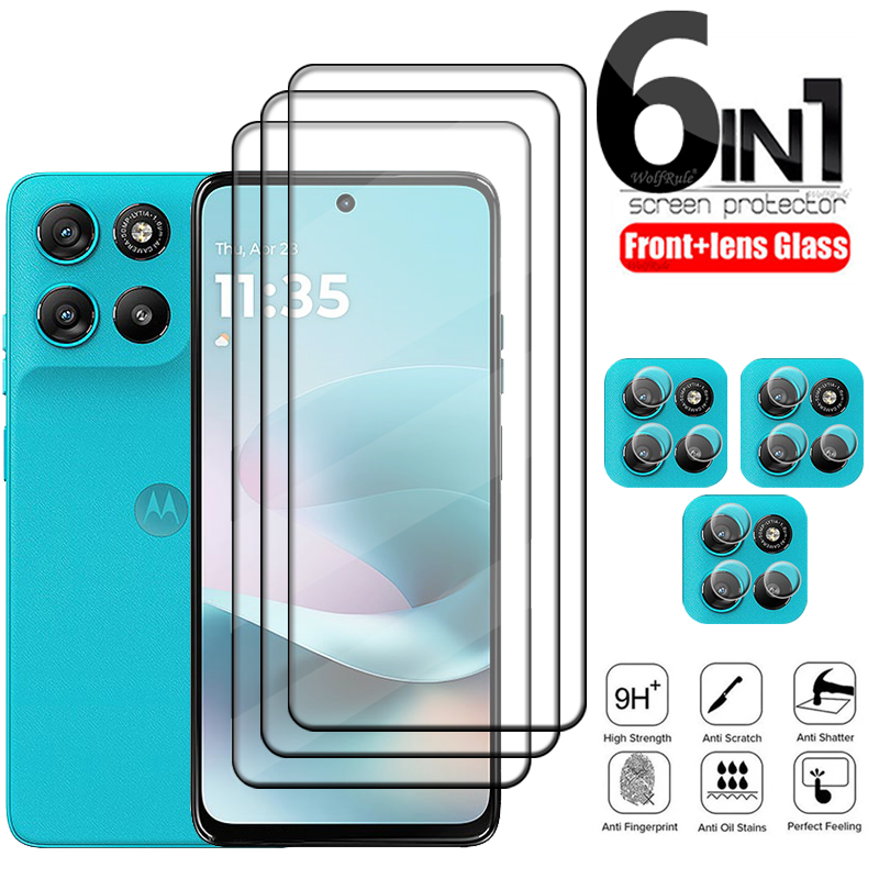 6-in-1 For Moto G67 Glass For  - Phone Cases Moto G ulasan dan harga