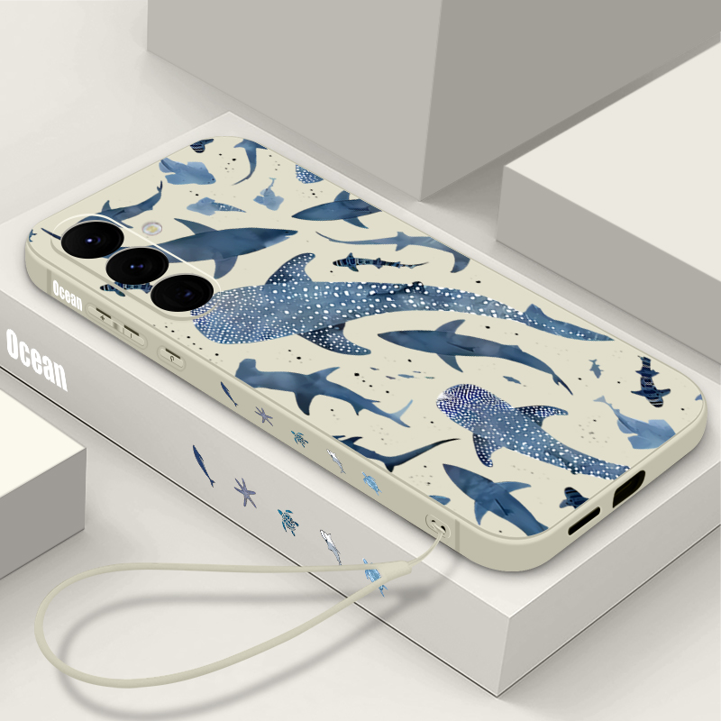 Whale Pattern Lanyard Case For - Phone Cases A14 Samsung ulasan dan harga