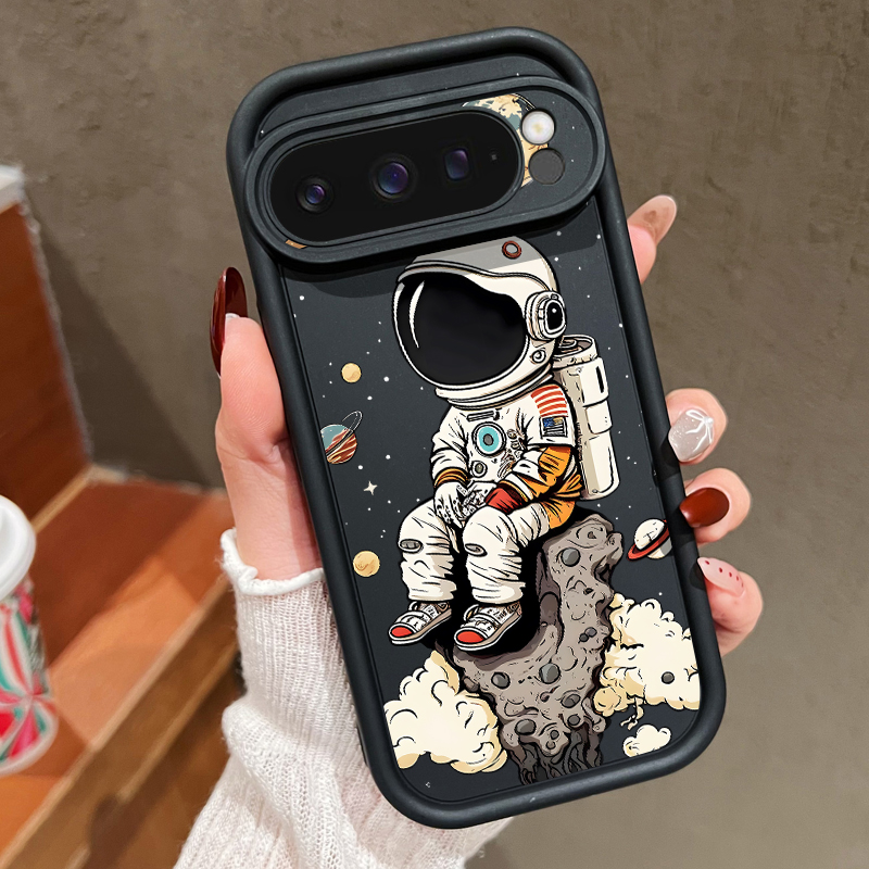 Cartoon Astronaut Print TPU Ph - Phone Cases Pixel 9A ulasan dan harga