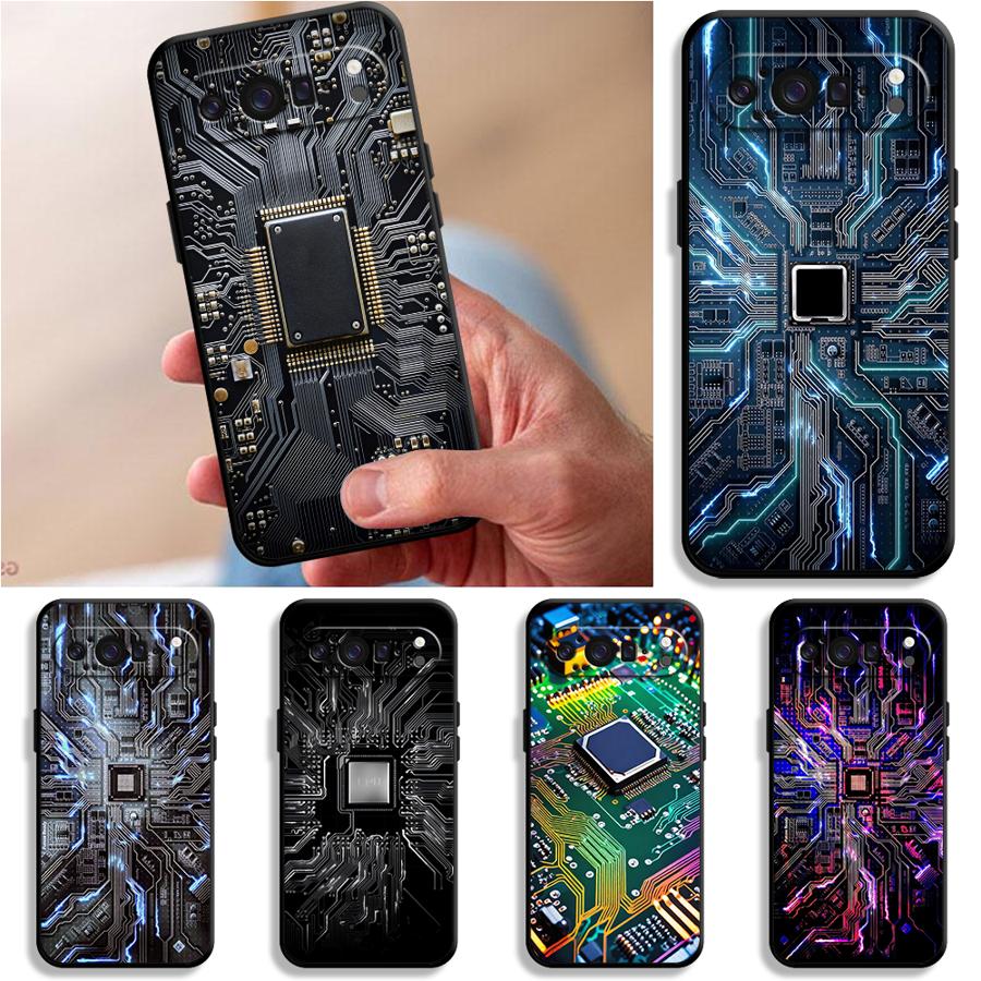 Retro Circuit Board Funda Phon - Phone Cases Pixel 9A ulasan dan harga