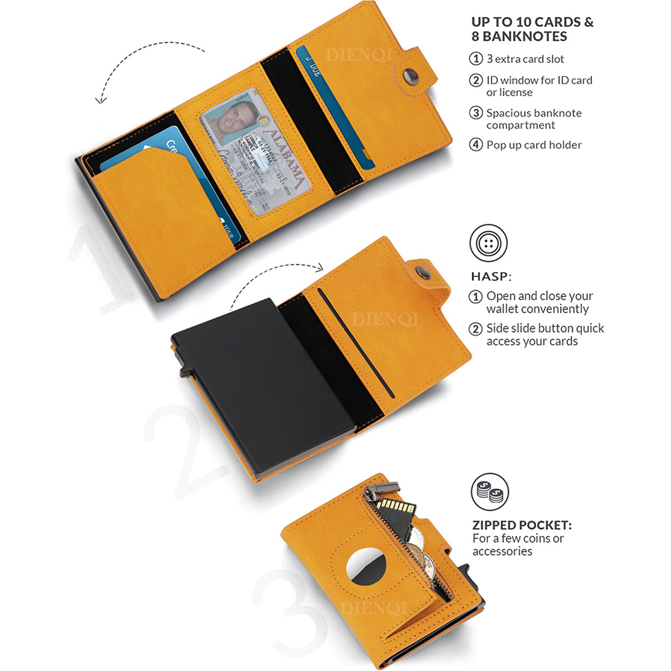 Airtag Wallet Rfid Credit Card - Card Holder Slim Case ulasan dan harga