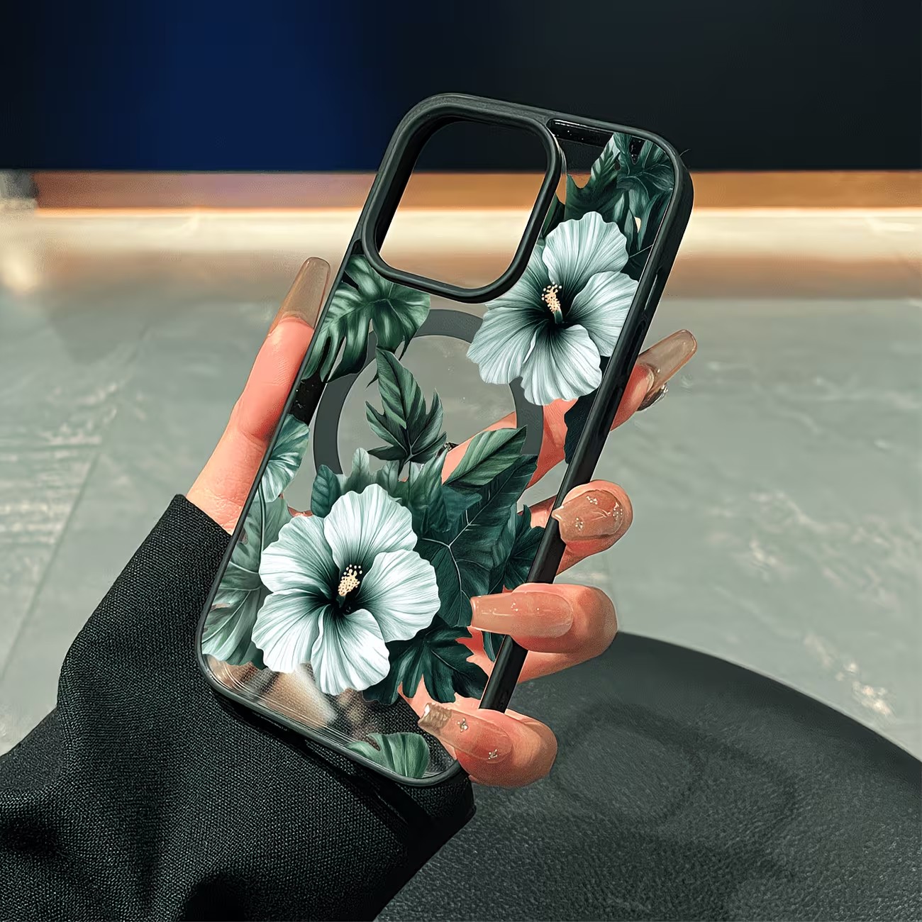 Green Floral Print Phone Case  - Phone Cases Mous ulasan dan harga
